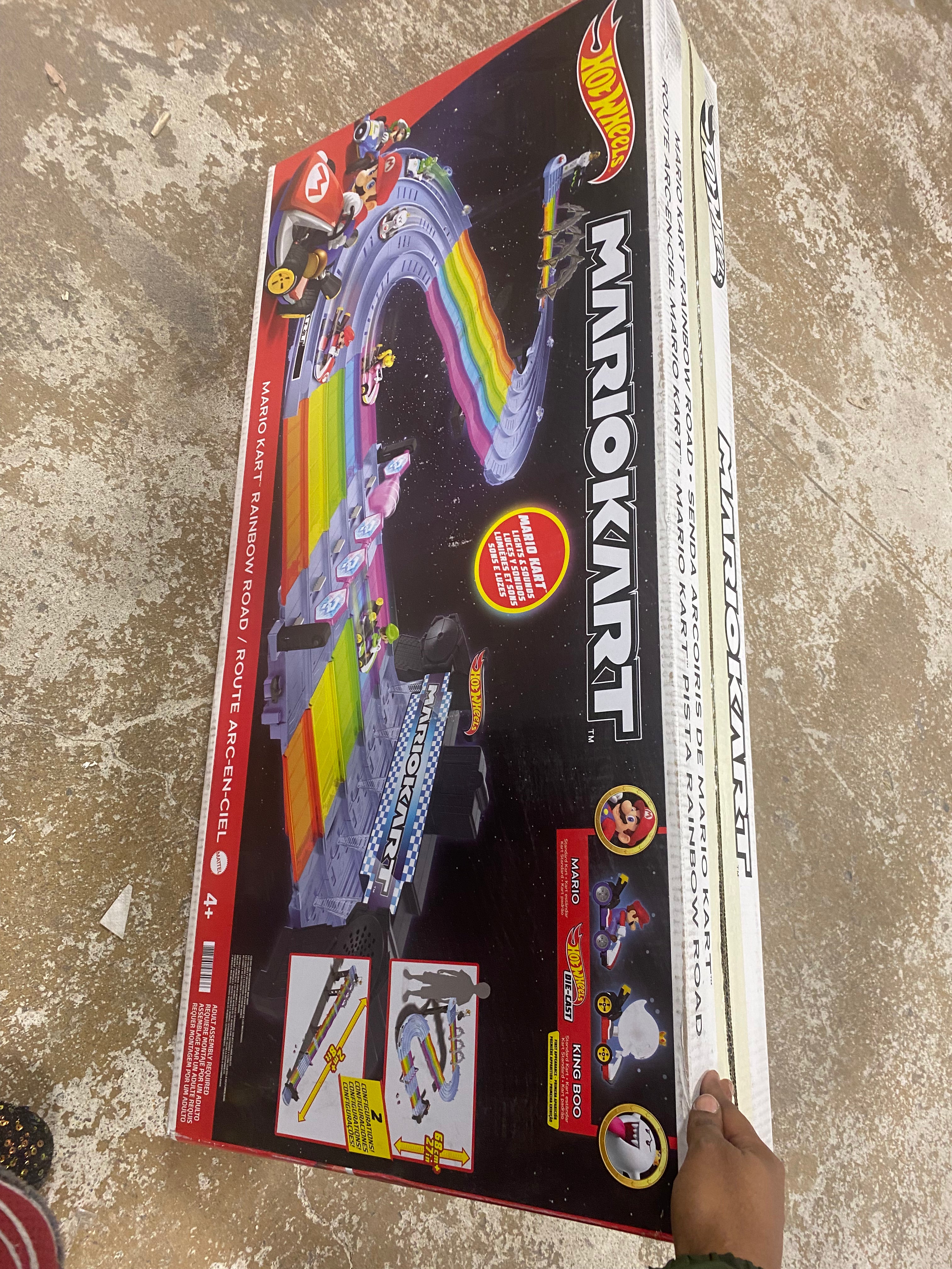 Nintendo Mario Kart Rainbow Road Raceway Track Set 30 Piece with 2 1:64 Scale Vehicles - Target Exclusive