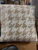 Printed plush Houndstooth Pillow Square Throw Pillow, final cut