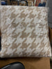 Printed plush Houndstooth Pillow Square Throw Pillow, final cut