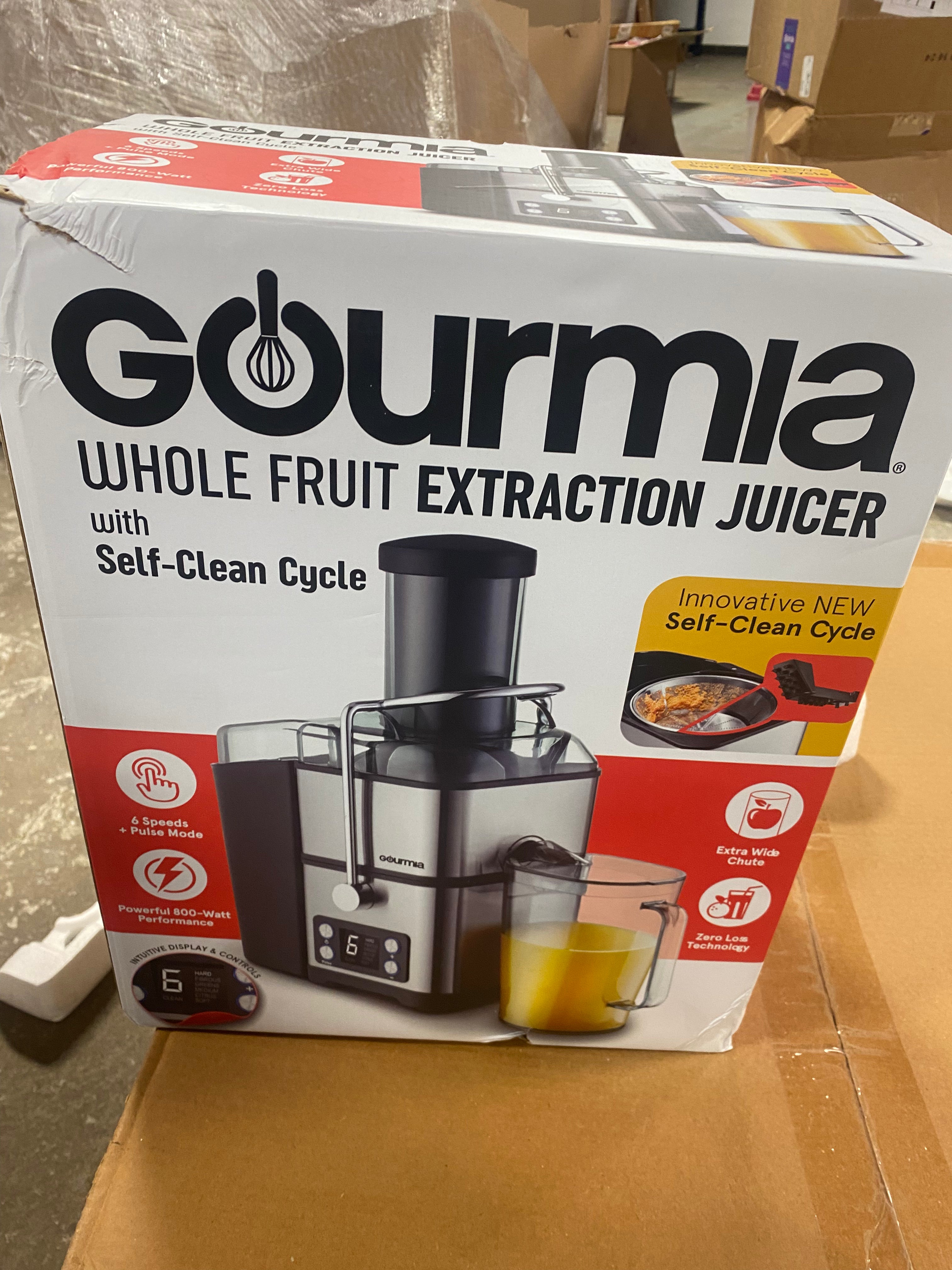 6 Speed Wide Mouth Juice Extraction with Self-Clean: Stainless Steel Juicer, Dishwasher-Safe Parts