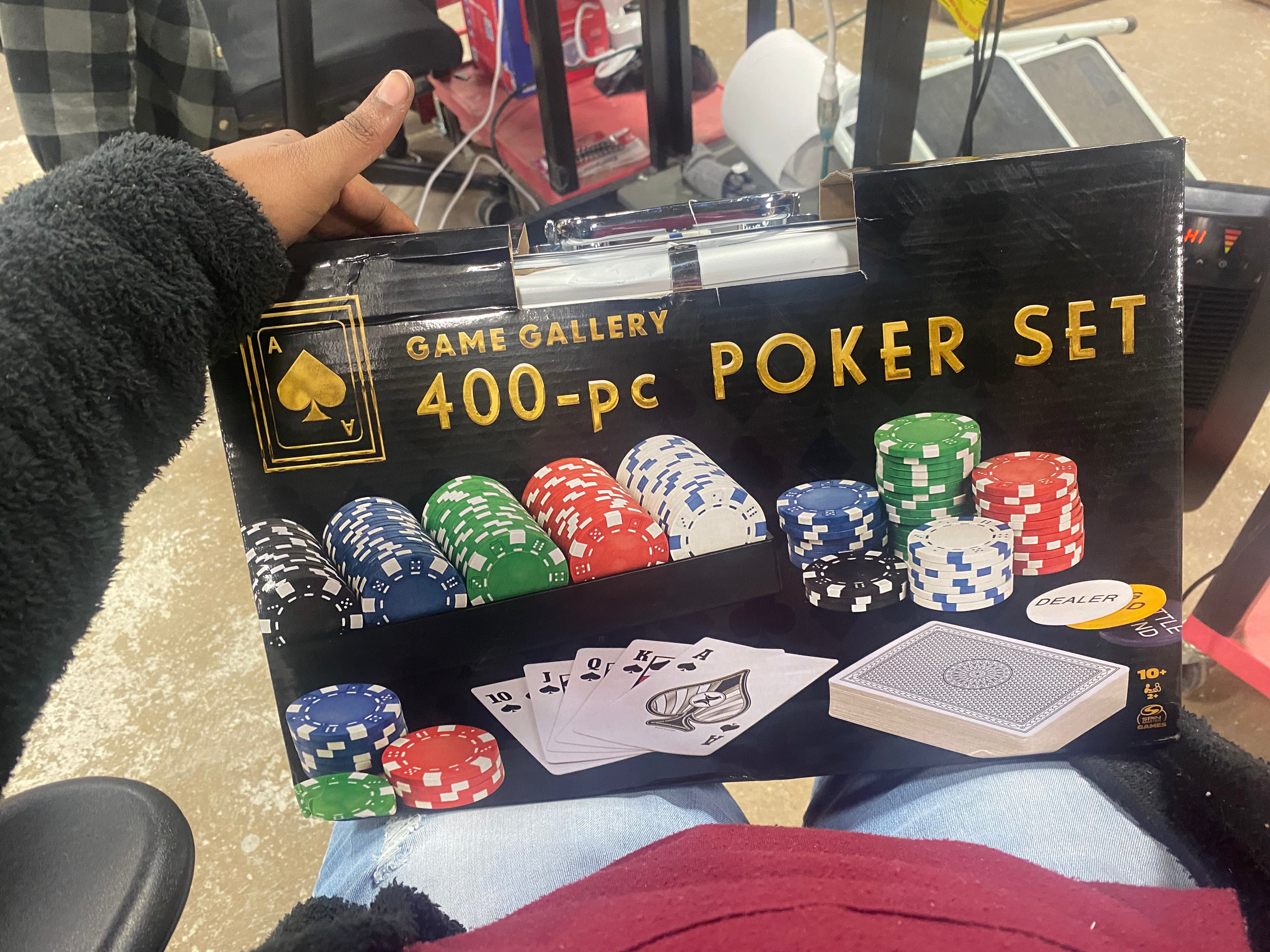 Poker Set with Professional Weight Poker Chips 400pc