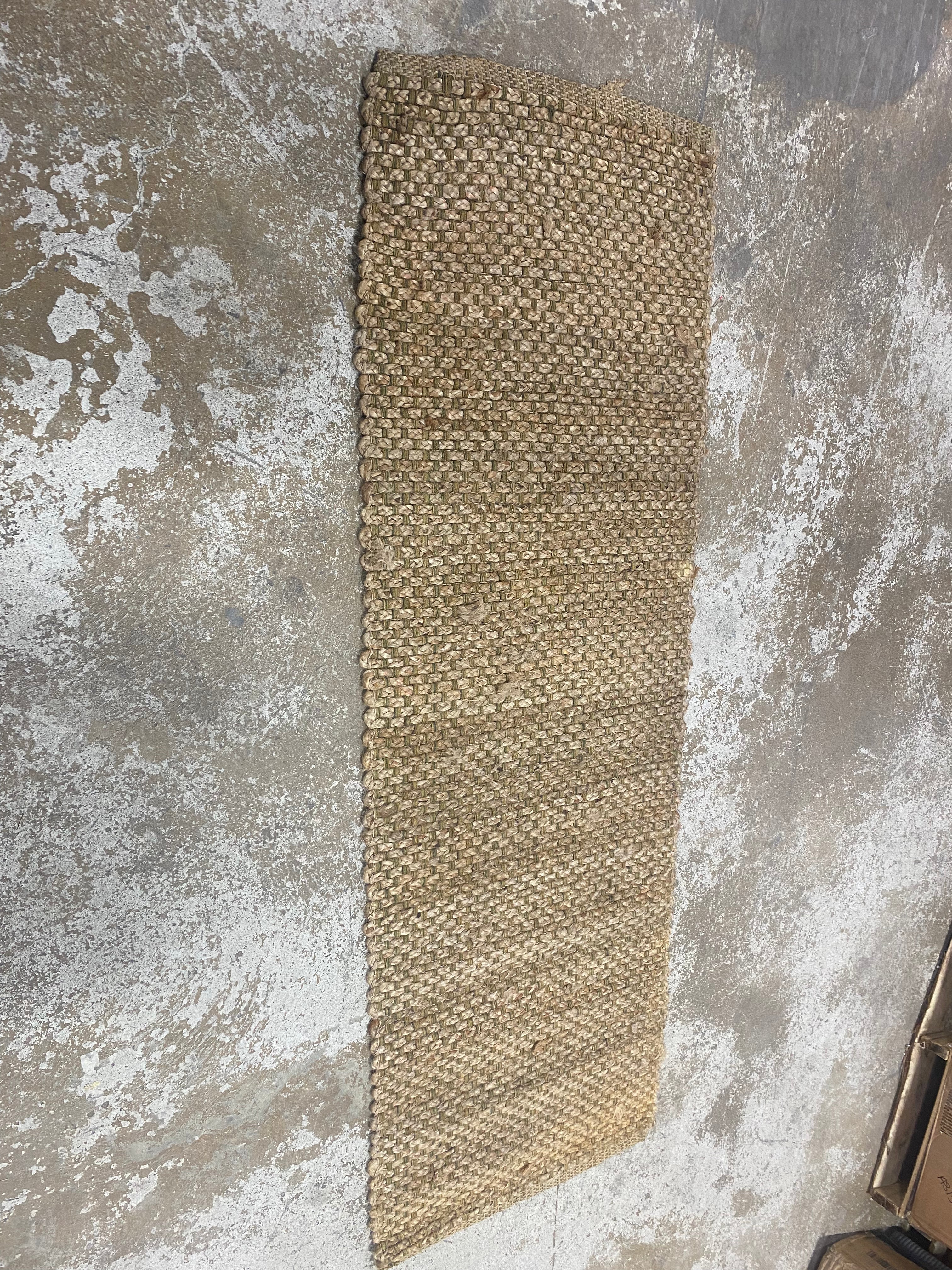 Woven Runner Rug Solid Neutral