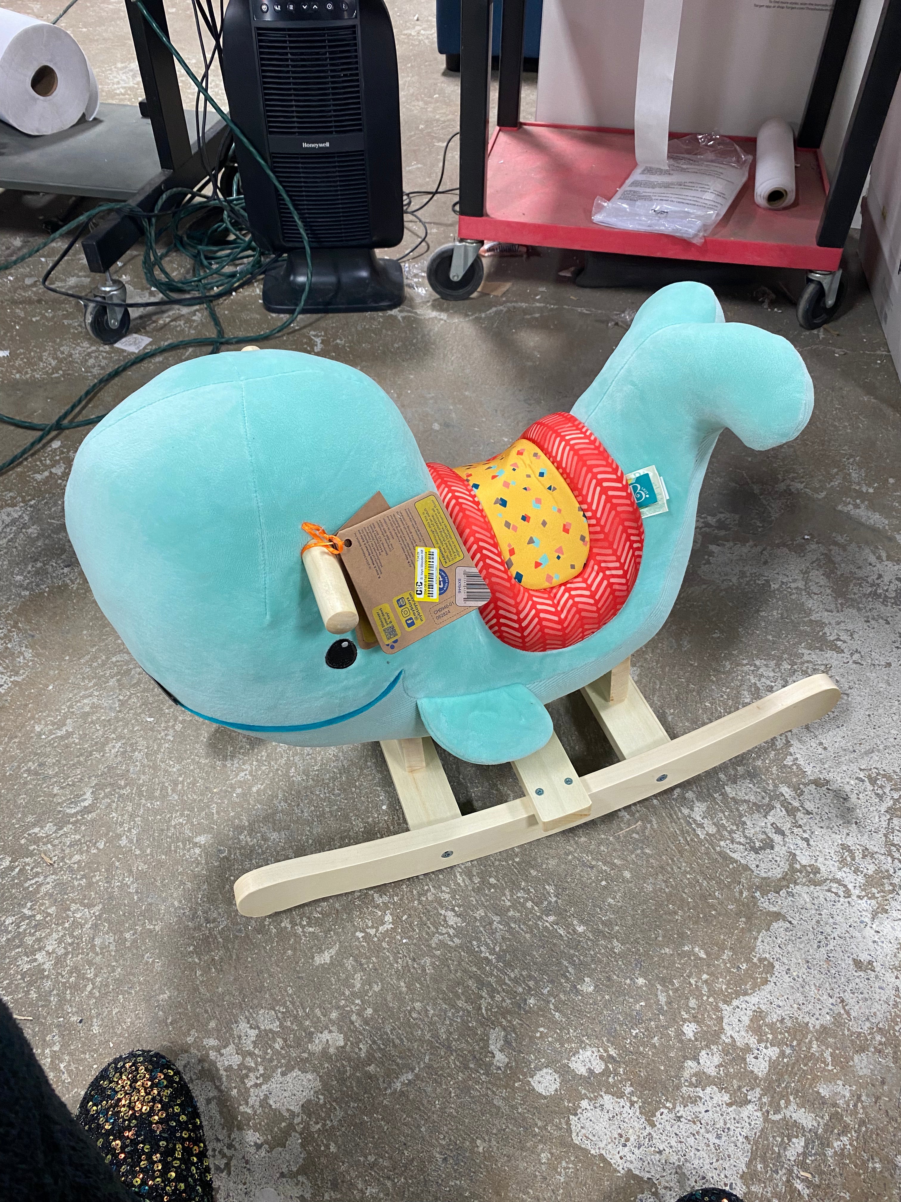 Wooden Whale Rocker Echo