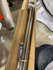 Adjustable Single Curtain Rod in Brushed Nickel with End Cap finials