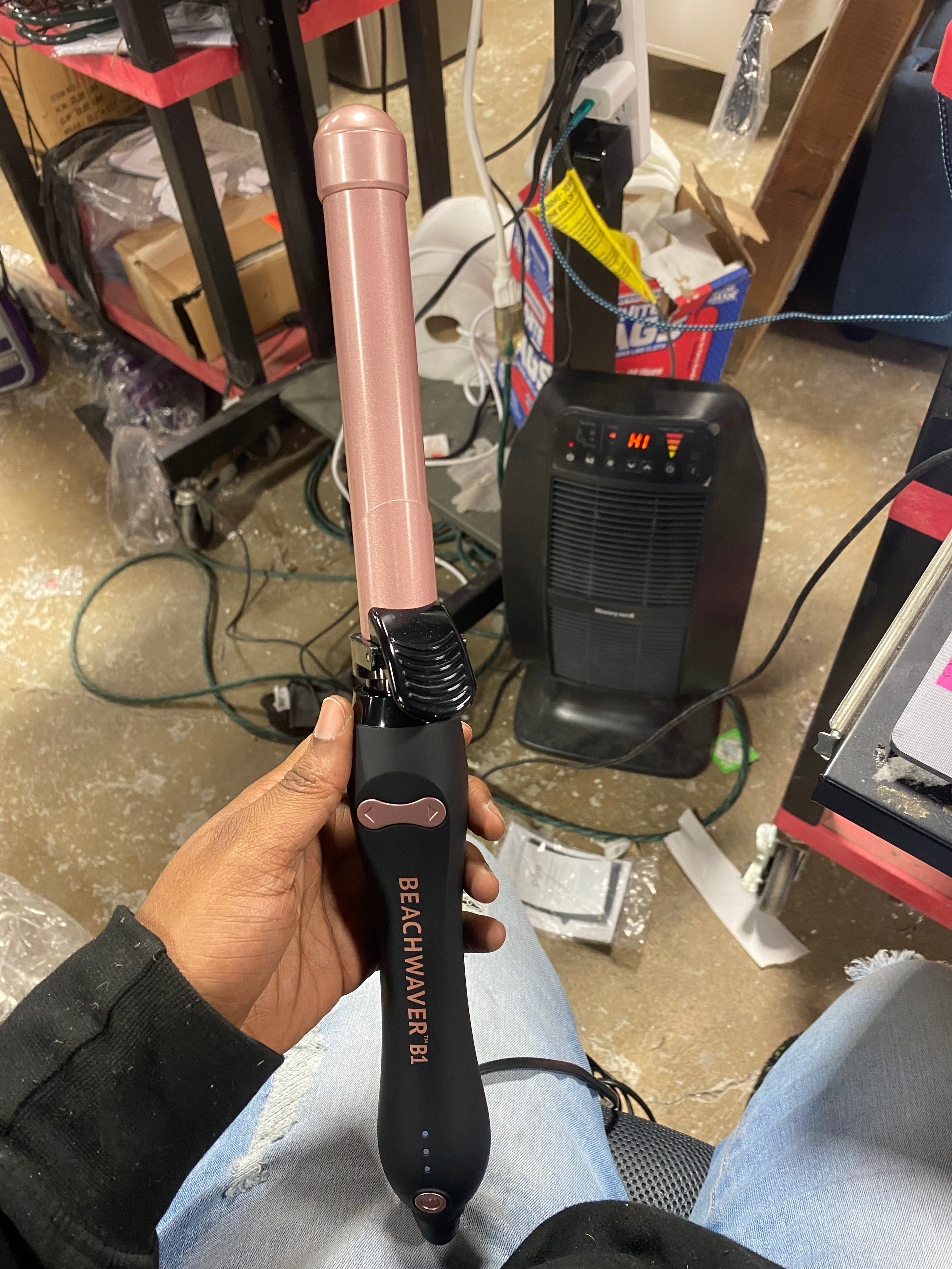 B1 Rotating Curling Iron - Midnight Rose