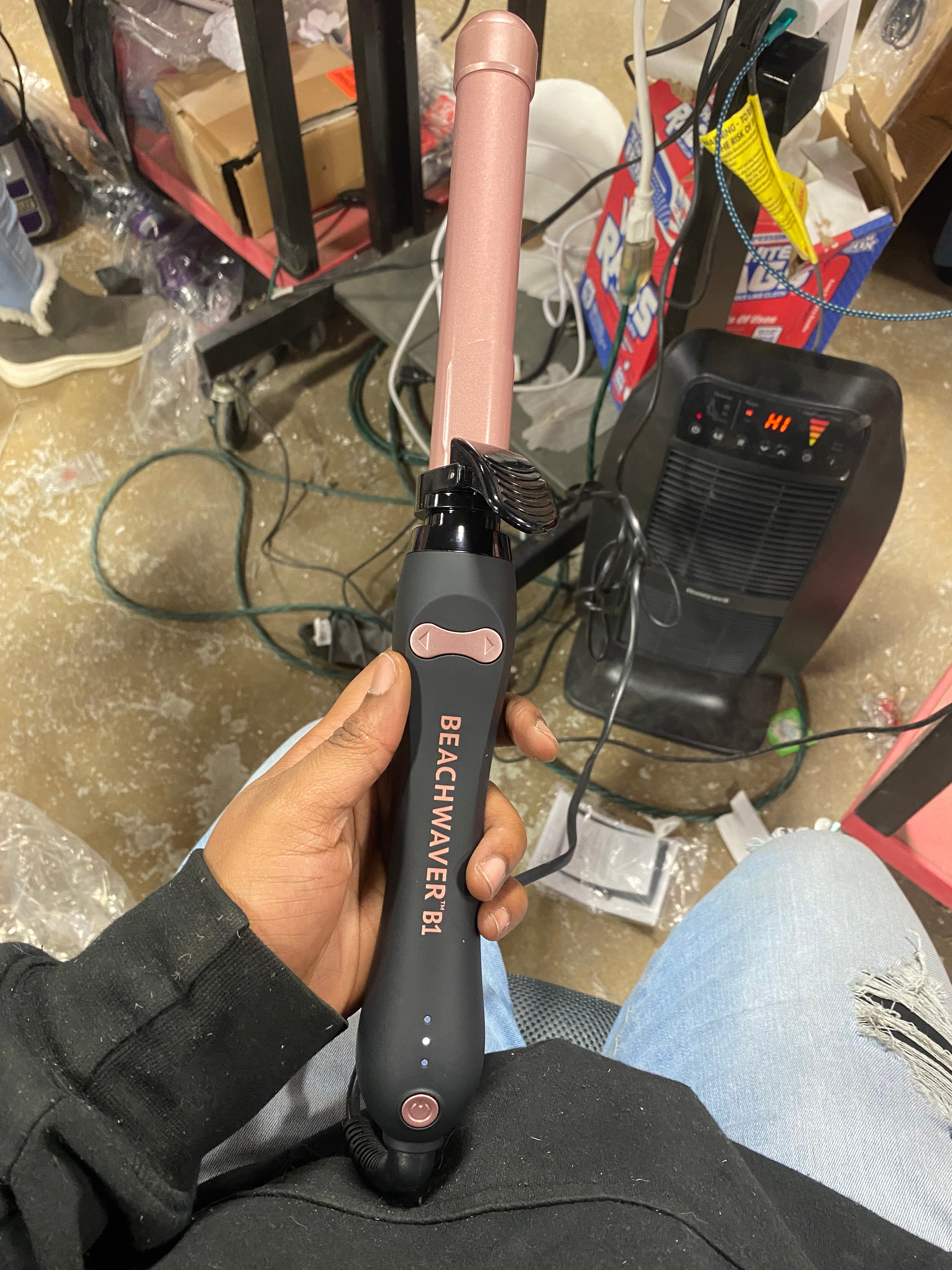 B1 Rotating Curling Iron - Midnight Rose