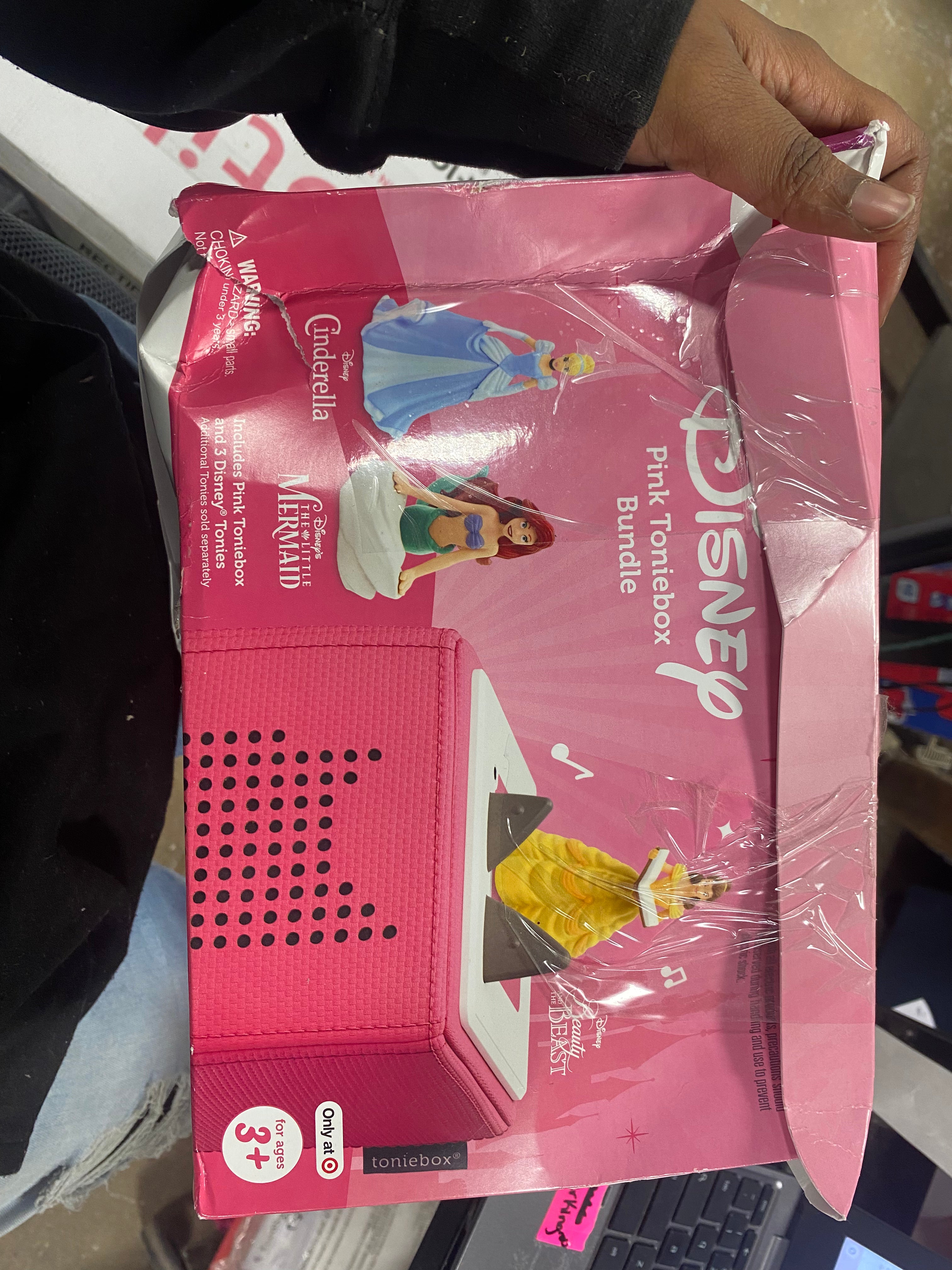 Belle, Cinderella and Ariel Toniebox Audio Player Bundle: Learning System Accessories for Kids, No Battery Needed