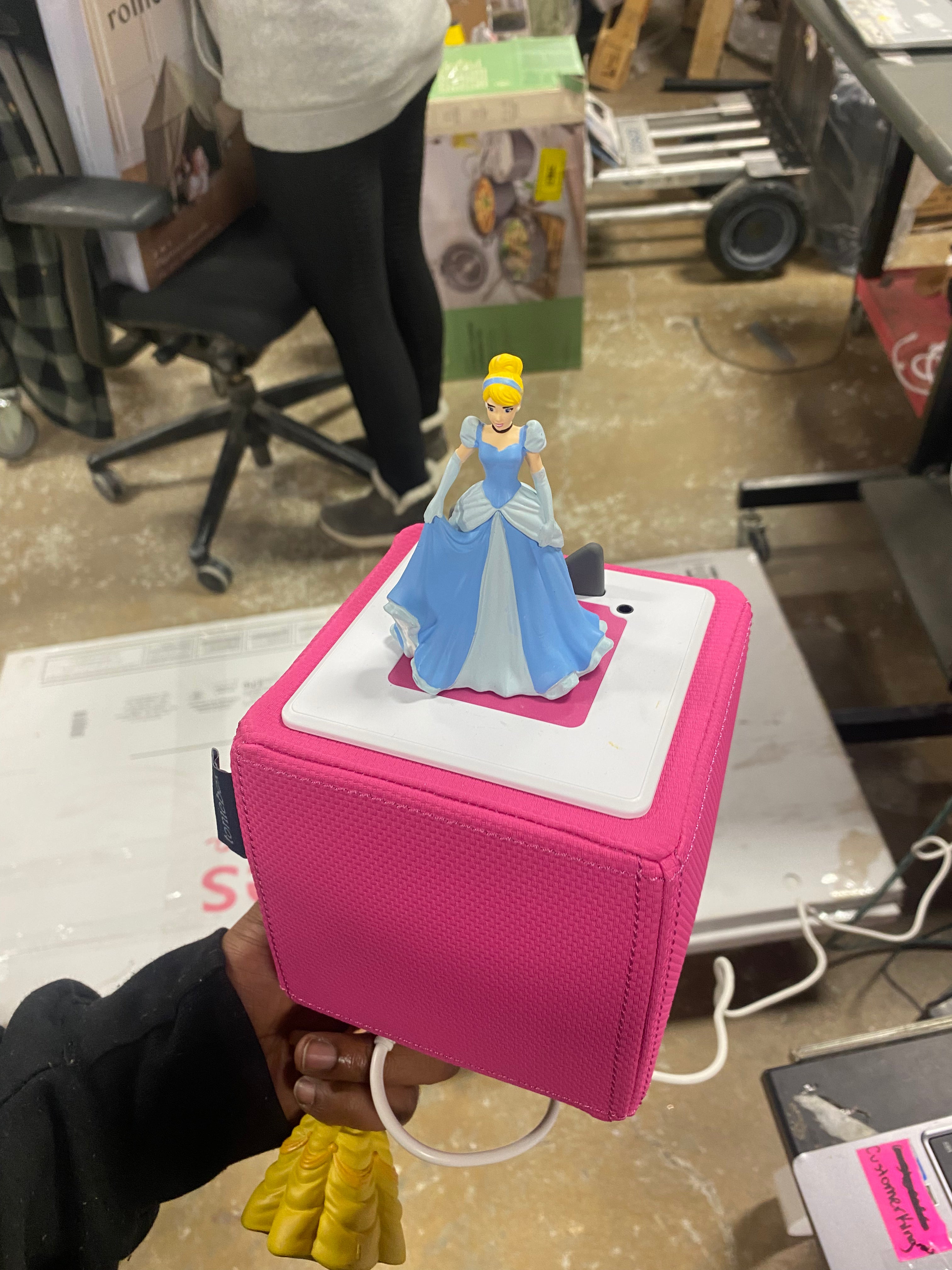 Belle, Cinderella and Ariel Toniebox Audio Player Bundle: Learning System Accessories for Kids, No Battery Needed