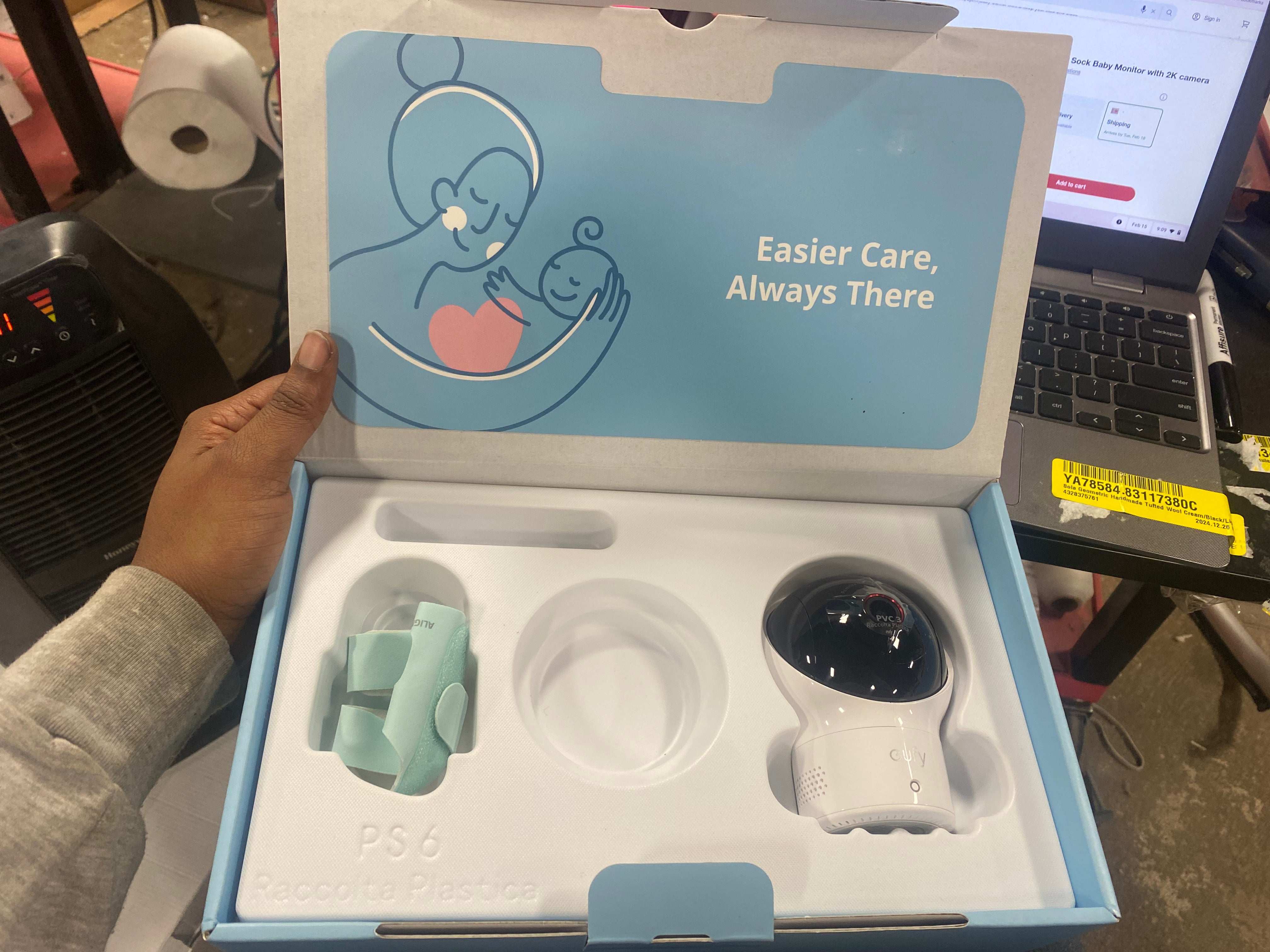 Baby Smart Sock Baby Monitor with 2K camera