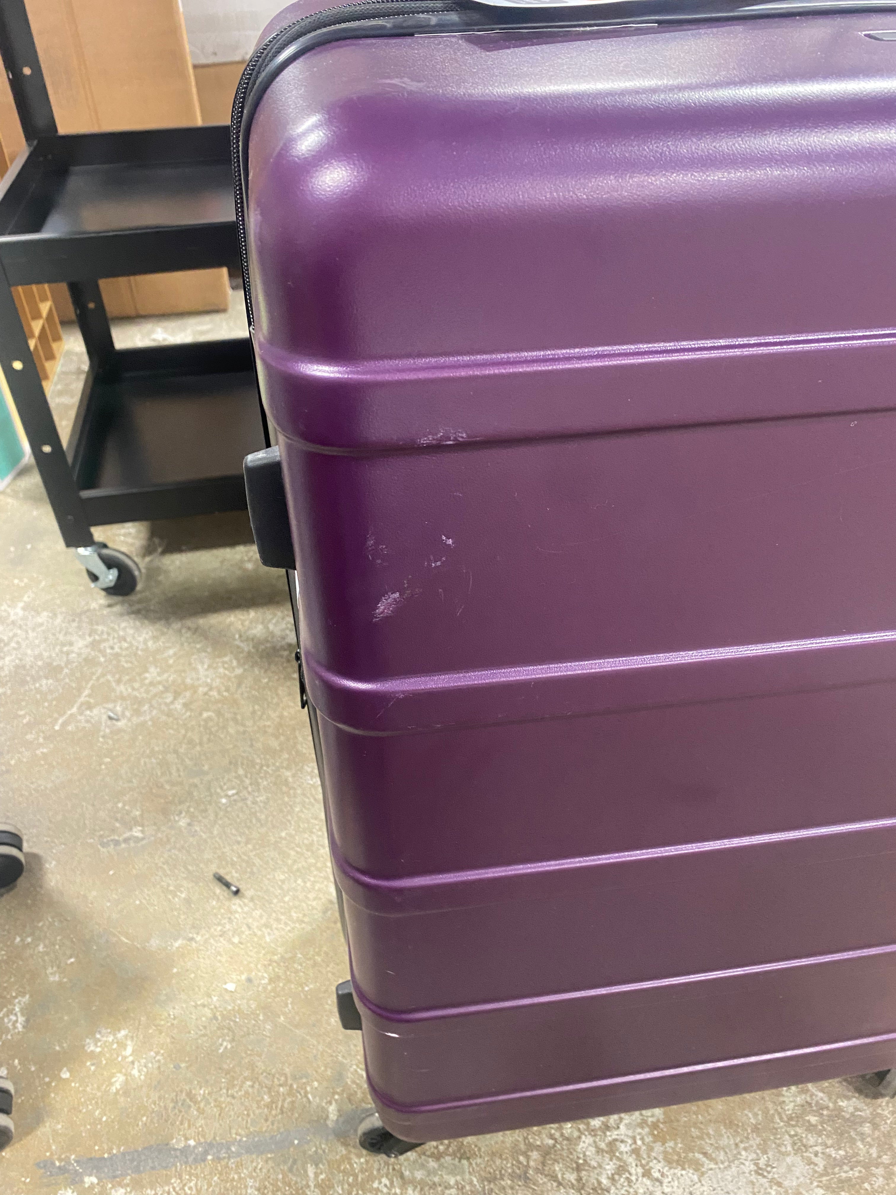 1-Piece Hardside Checked Spinner Luggage