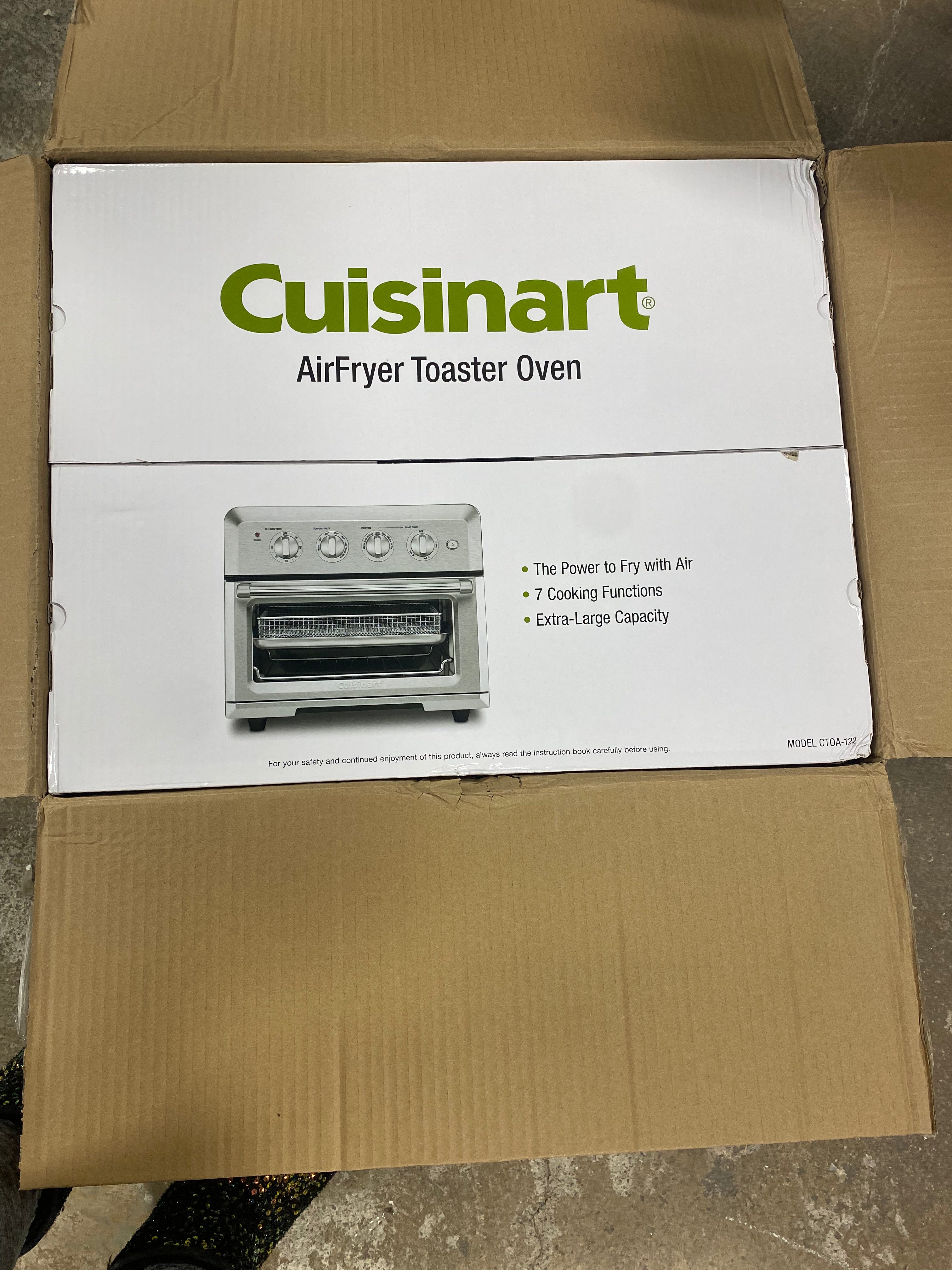 Air Fryer Toaster Oven Stainless Steel CTOA-122: 1800W, Convection Bake, Broiler, Cool Touch