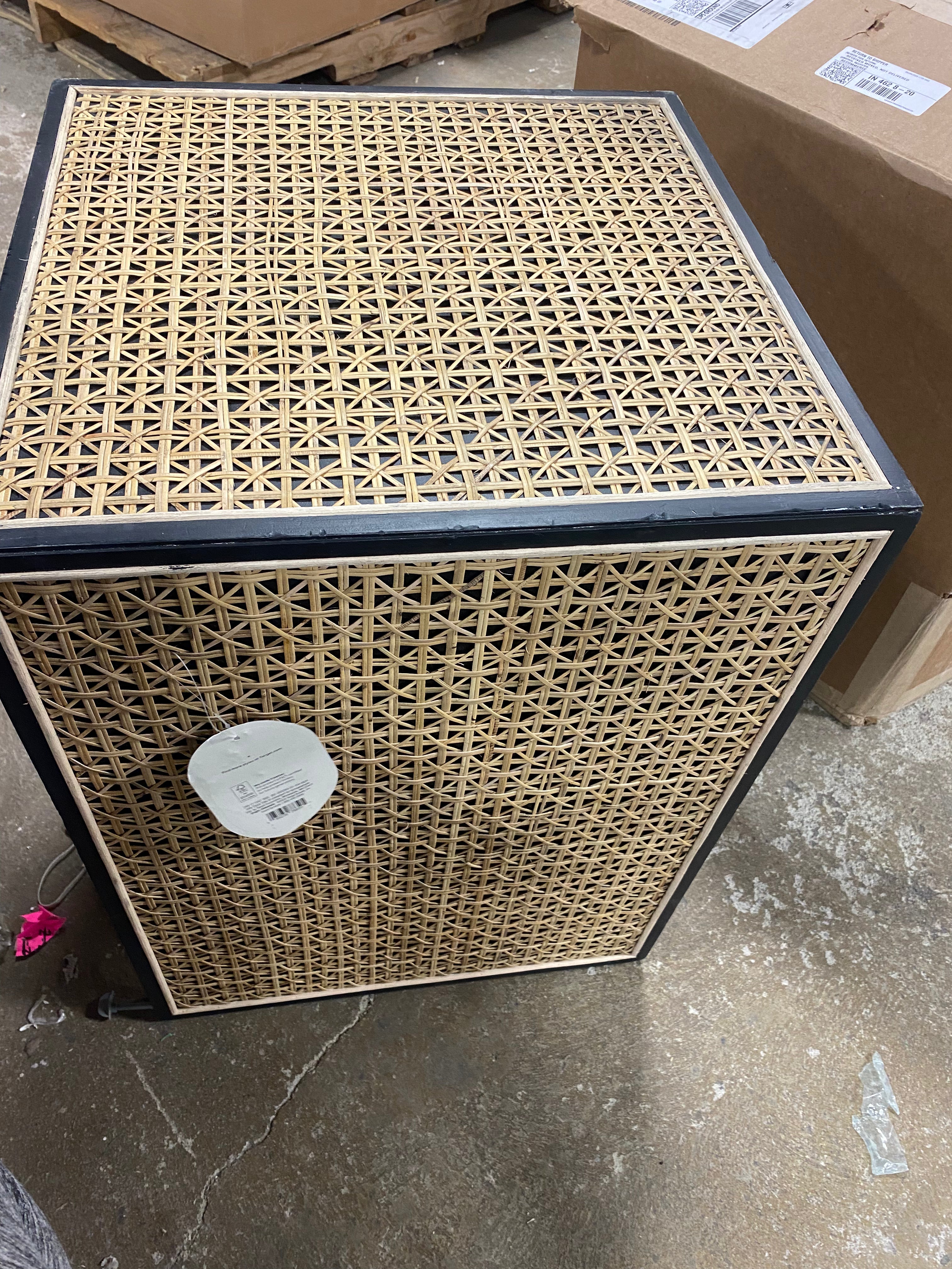 Nesting Accent Table Black/Natural 1-Piece