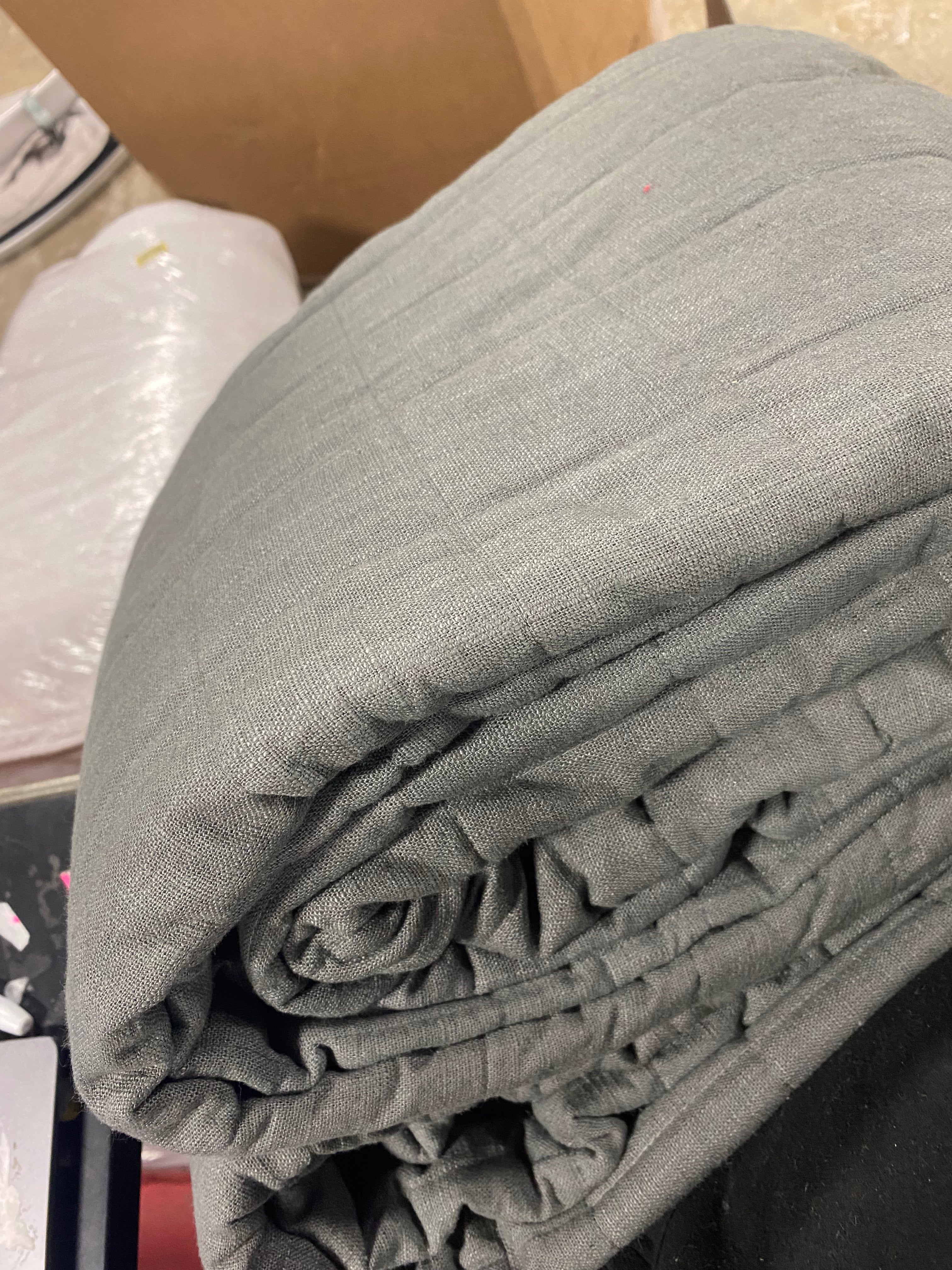 Heavyweight Linen Blend Quilt King
