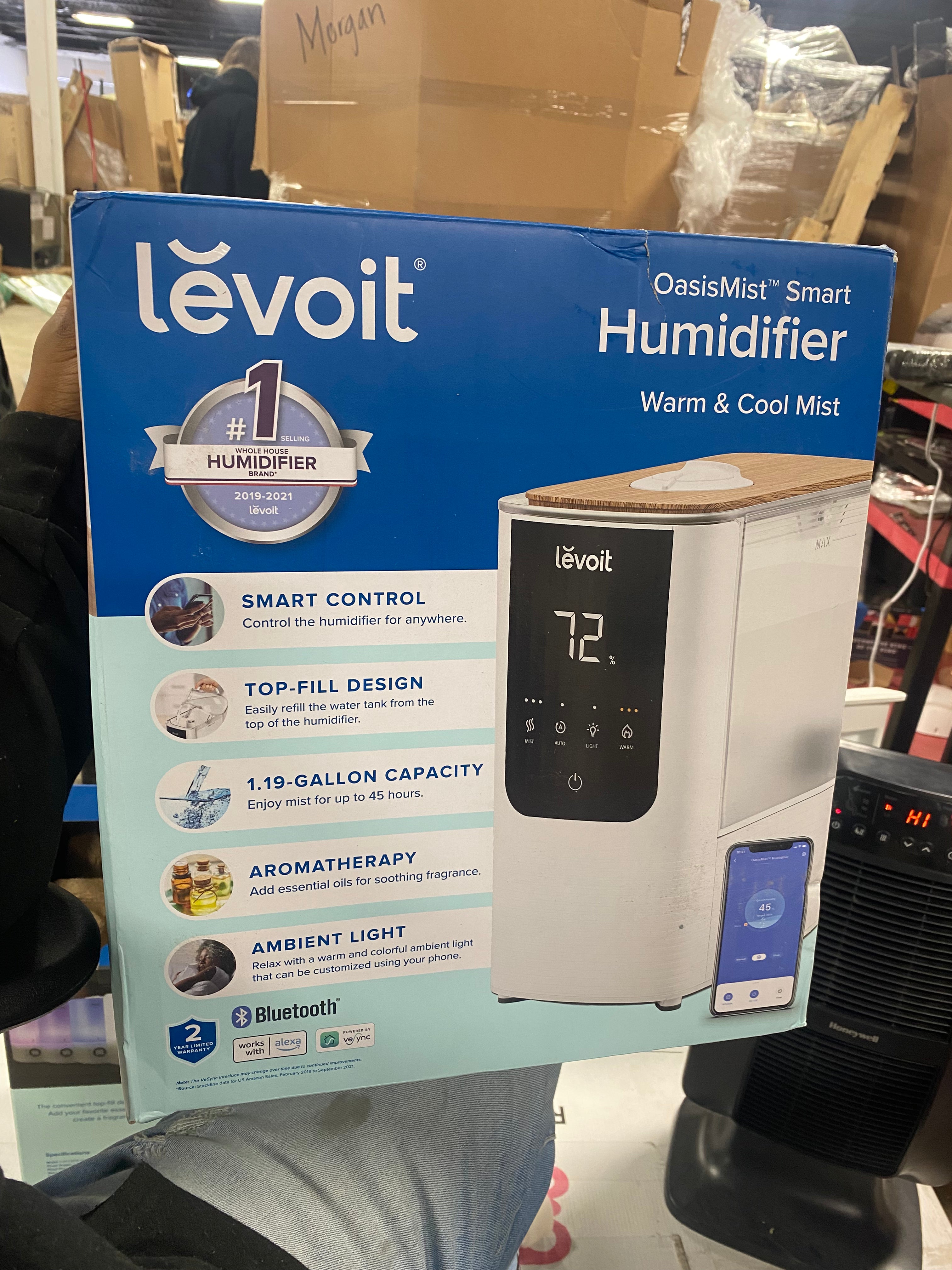 Oasis Mist Smart Humidifier: Ultrasonic, Warm & Cool Mist, Bedroom Use, No Filter Needed