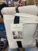 3pc Linen Blend Comforter Set Jet Gray - King
