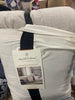 3pc Linen Blend Comforter Set Jet Gray - King