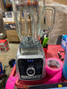 Digital Blender with 8 Total Blend Programs, 4 Speeds & Round-Plated Tamper Gray: Crushes Ice, Smoothie Maker