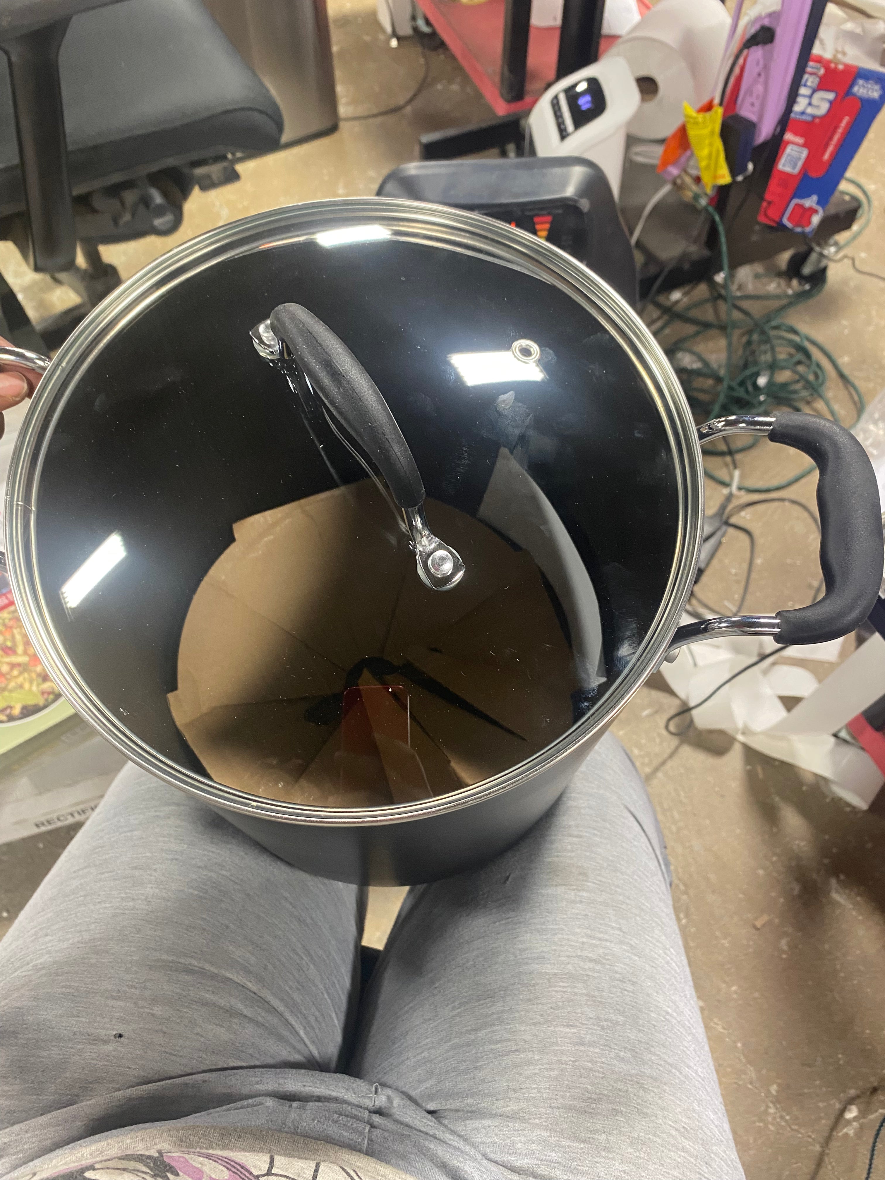 Stock Pot with Lid, Simply Cook Nonstick Cookware Black