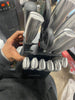 14pc Stainless Steel Knife Block Set: Kitchen Knife Set with Block, Serrated Blades, Hand Wash, Silver