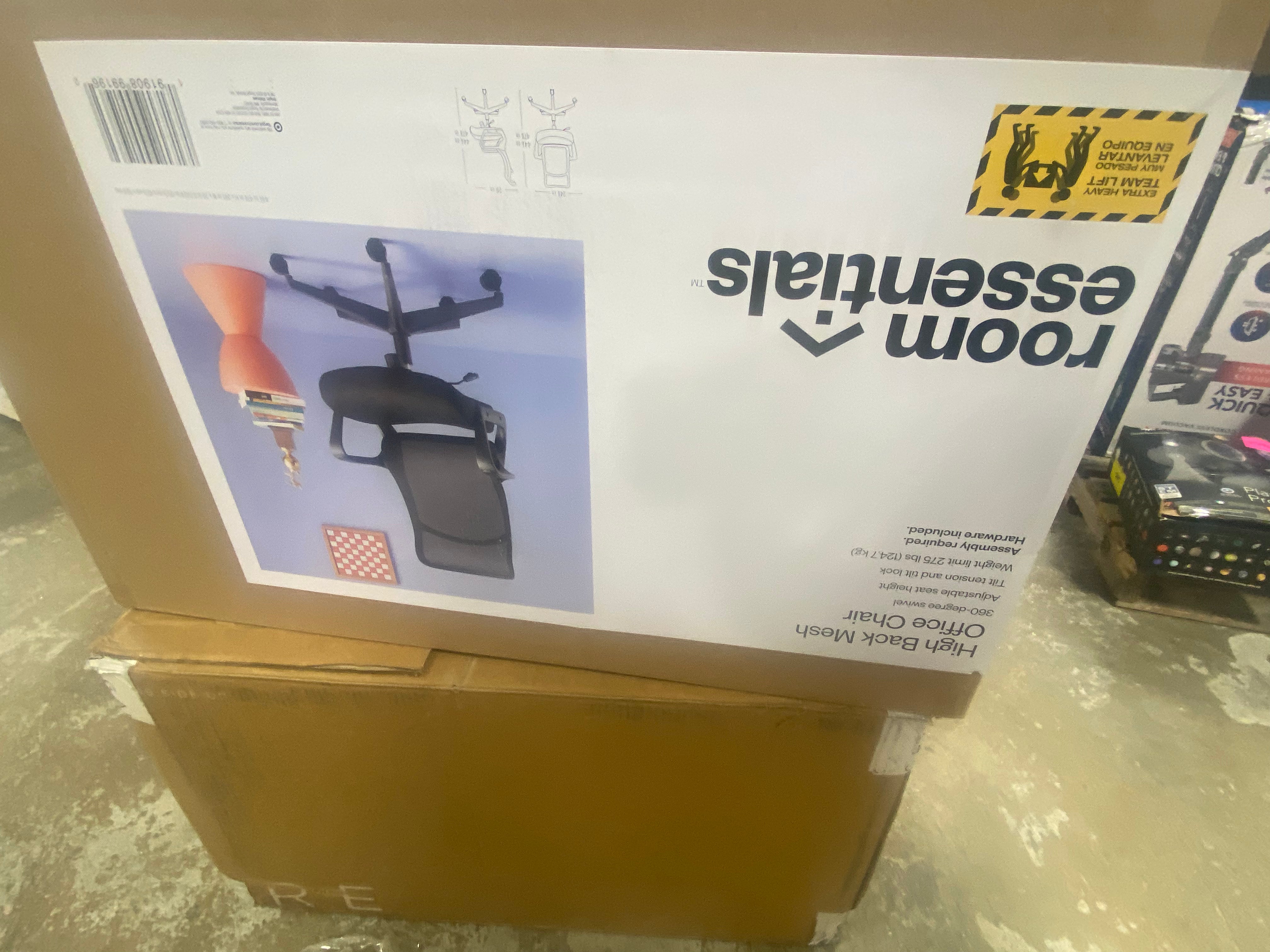 Comfort Office Chair Black - Ergonomic, Adjustable, Mesh Back, 5-Wheel Base