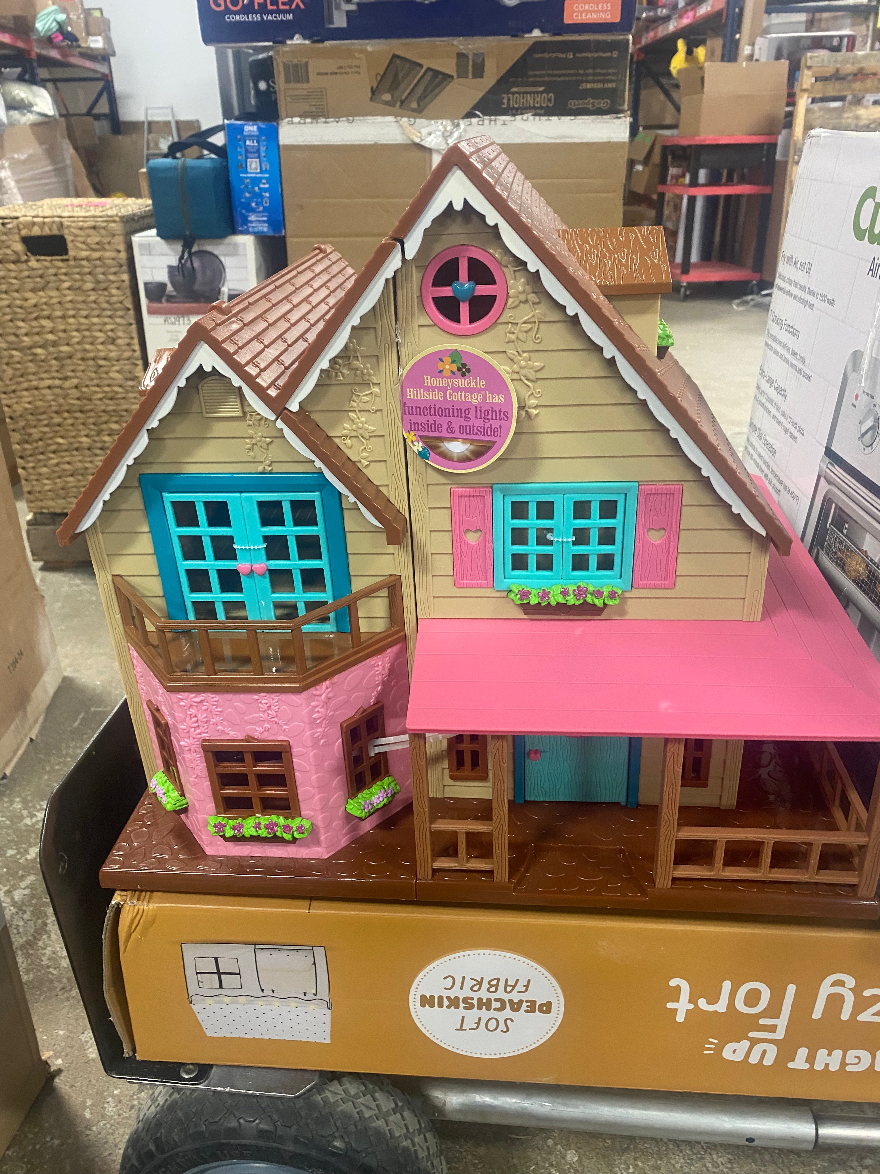 Toy House with Furniture 20pc - Honeysuckle Hillside Cottage