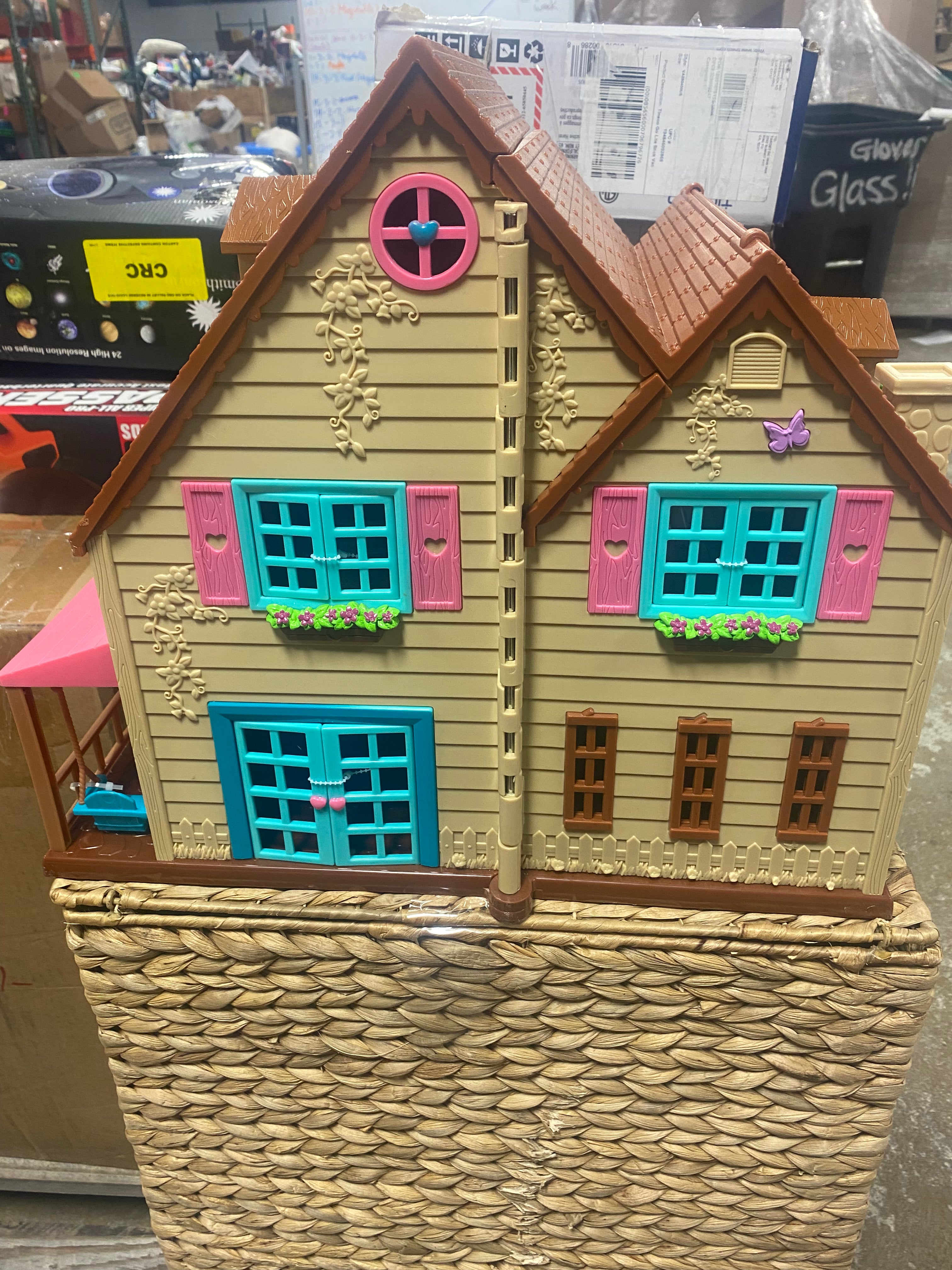 Toy House with Furniture 20pc - Honeysuckle Hillside Cottage