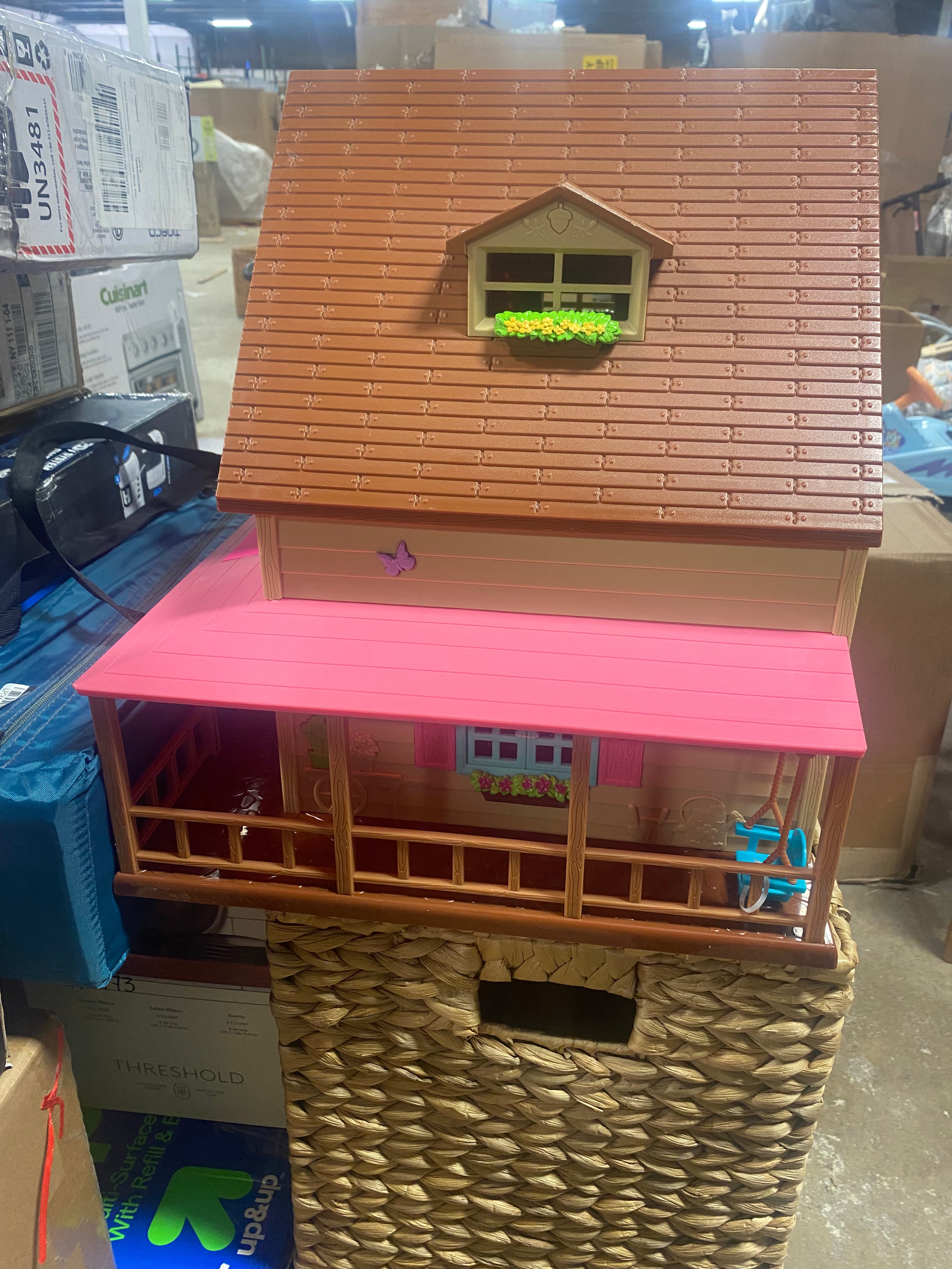 Toy House with Furniture 20pc - Honeysuckle Hillside Cottage