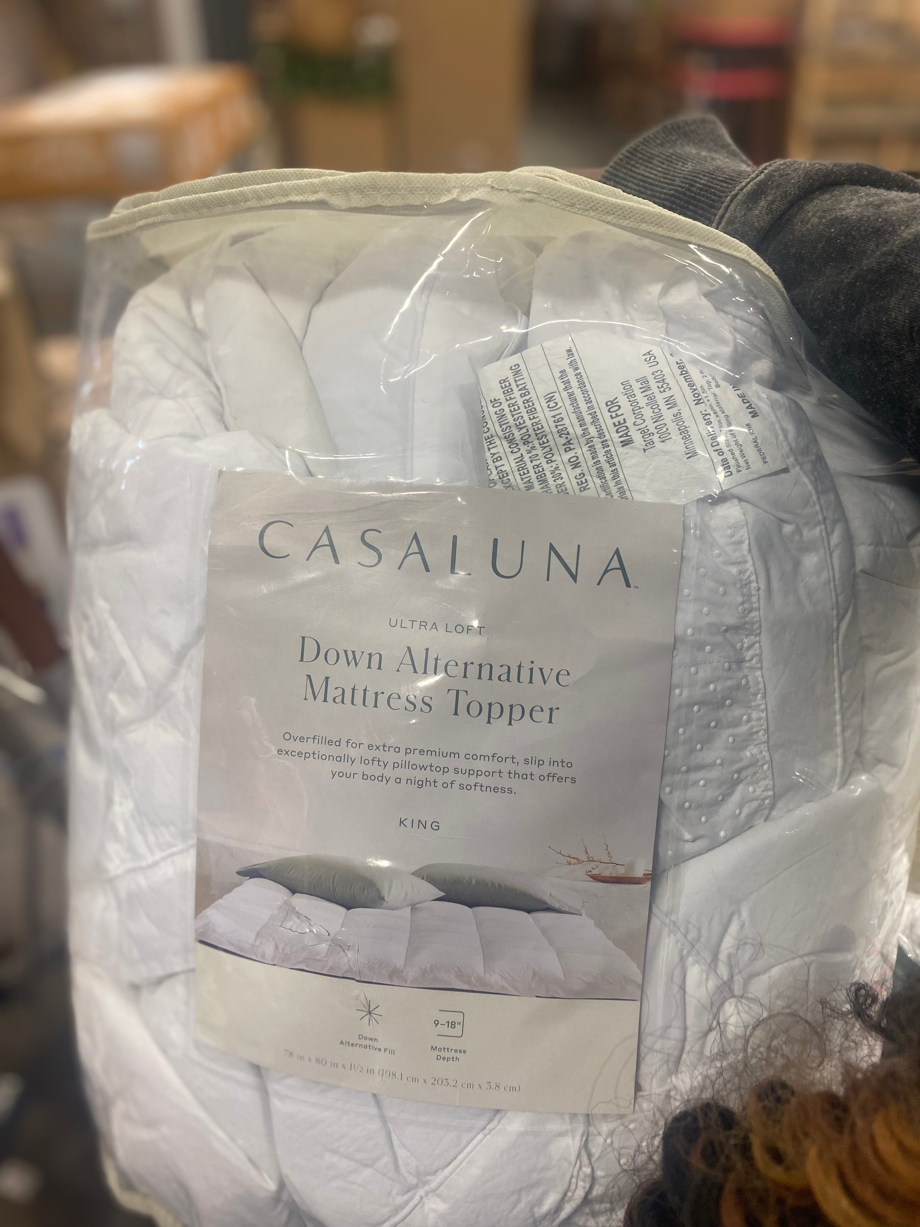 Ultra Loft Down Alternative Mattress Topper - King