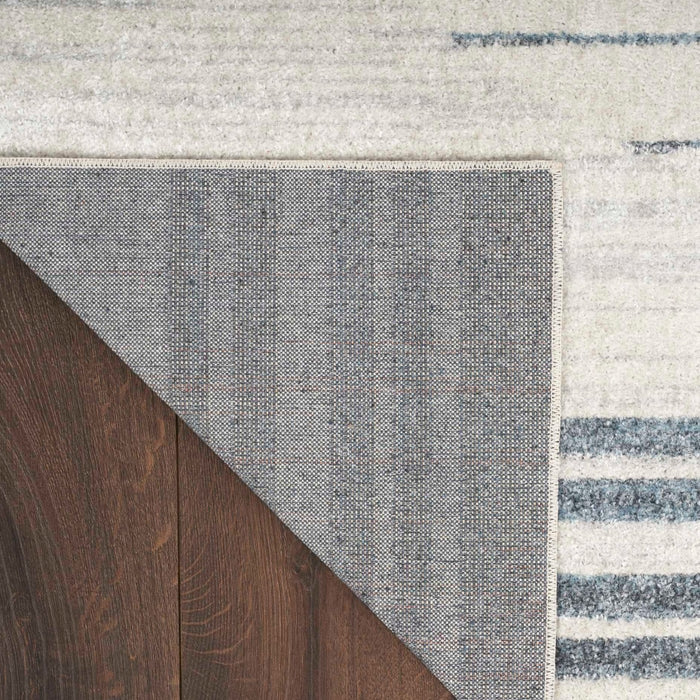ASTRA WASHABLES Ivory Blue 3'3"x5'