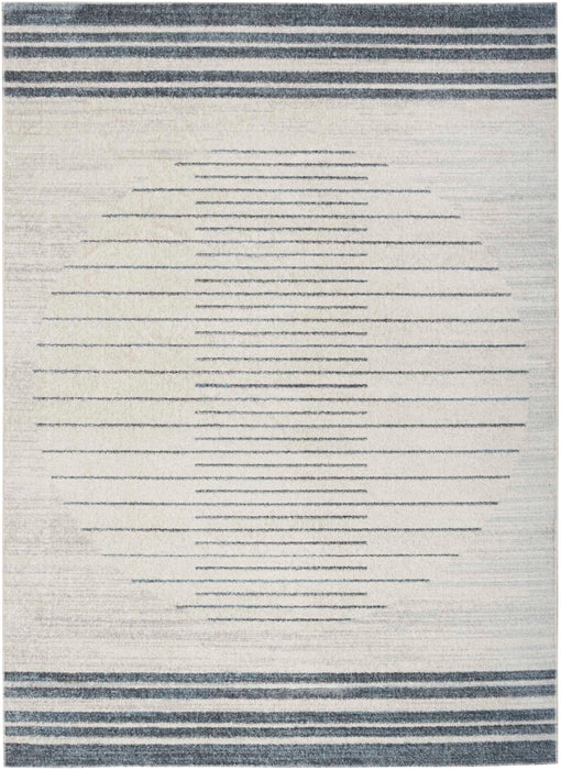 ASTRA WASHABLES Ivory Blue 3'3"x5'