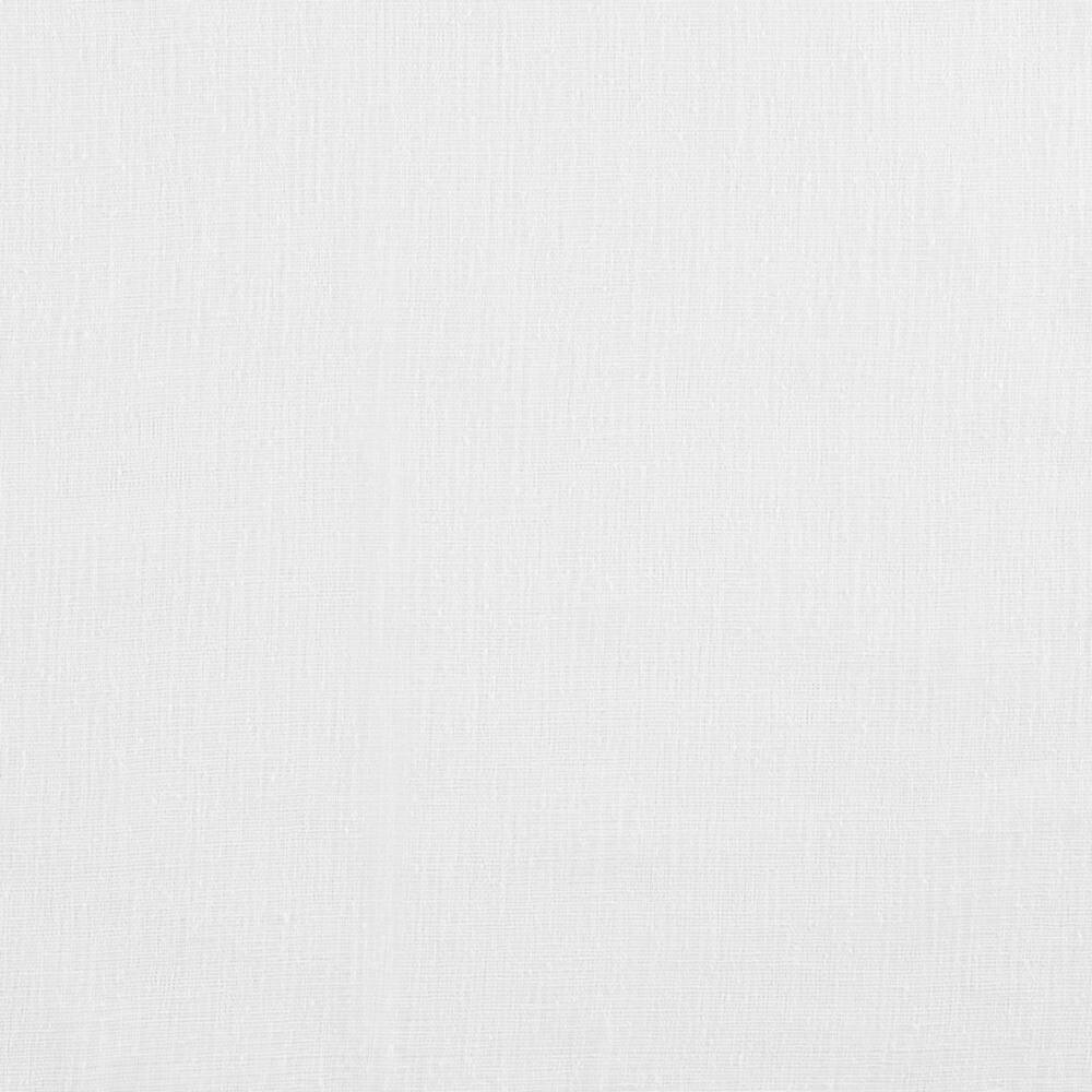 Belgian Jacquard Sheer Double Pinch Pleat Top Curtain Panel Pair - Winter White