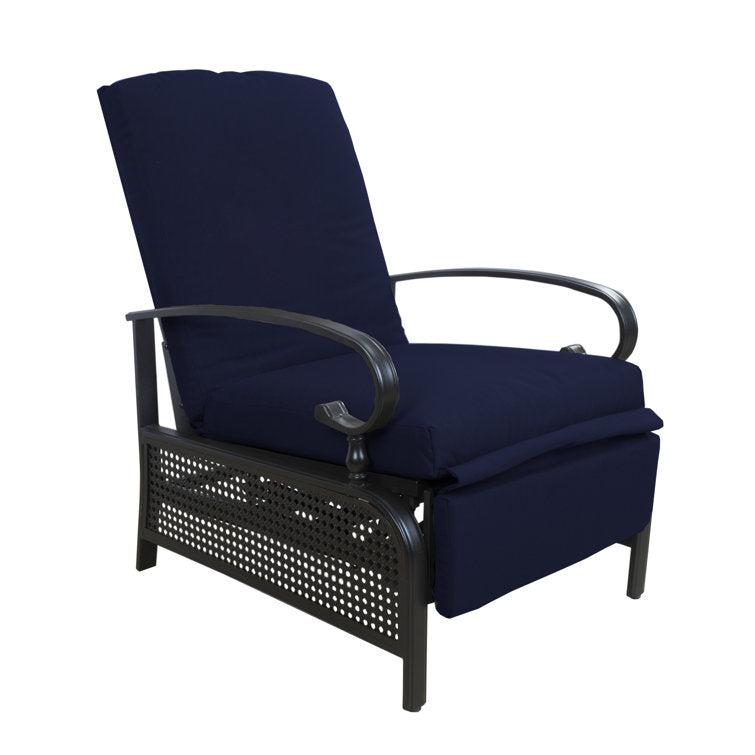 Aadhira Adjustable Outdoor Recliner Patio Chair with Cushions - Comfortable Recliner Chair