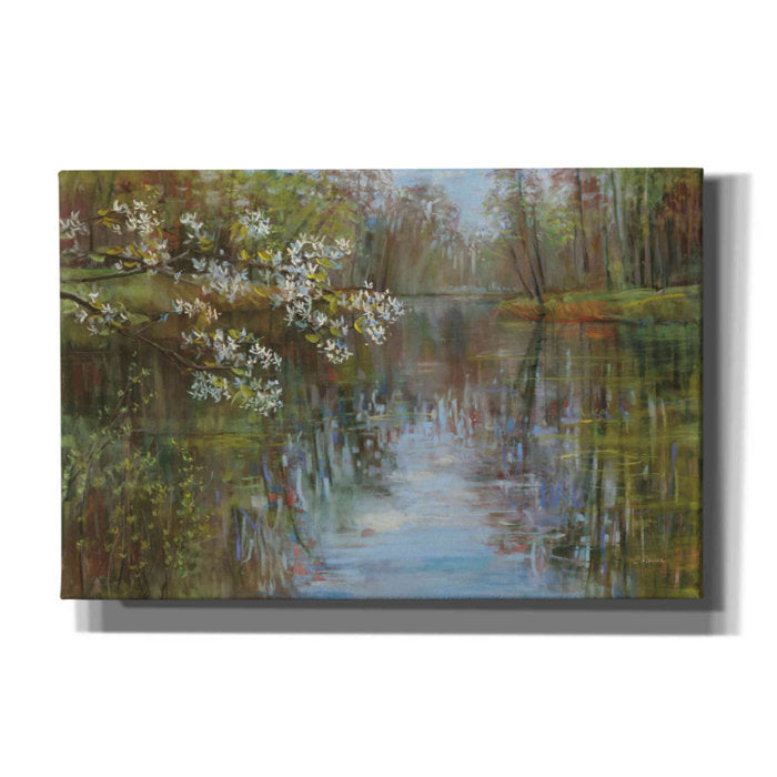 Aanis Spring Reflection On Canvas by Carol Rowan Print (final cut, no further discounts)