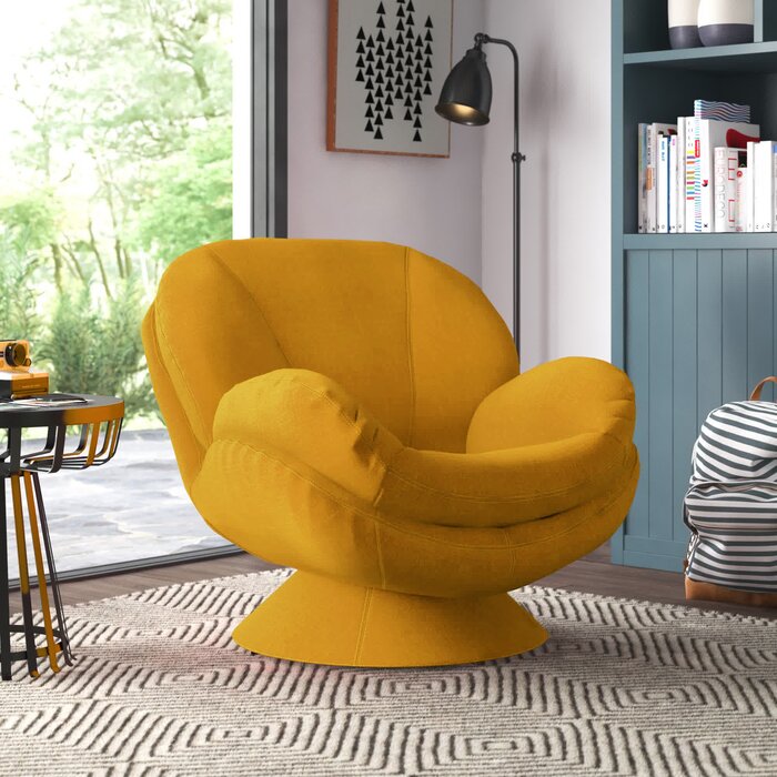 Abbate Upholstered Swivel Armchair