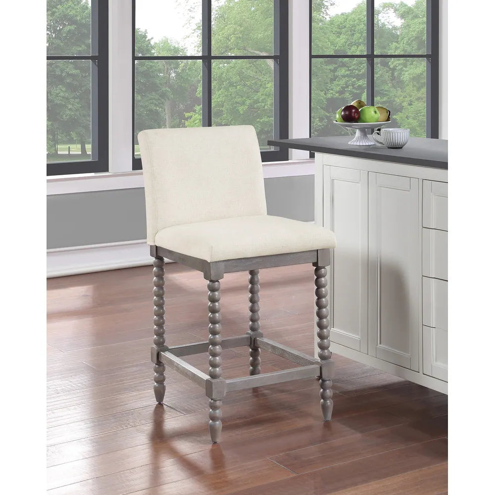Abbott Spindle Stool - Linen