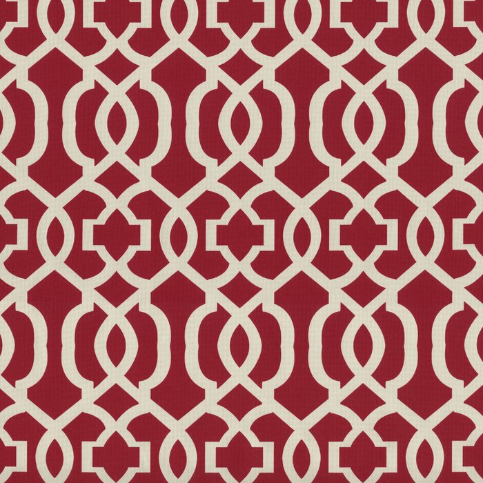 Abdulazis Red Outdoor Chair Pad (Set of 2)
