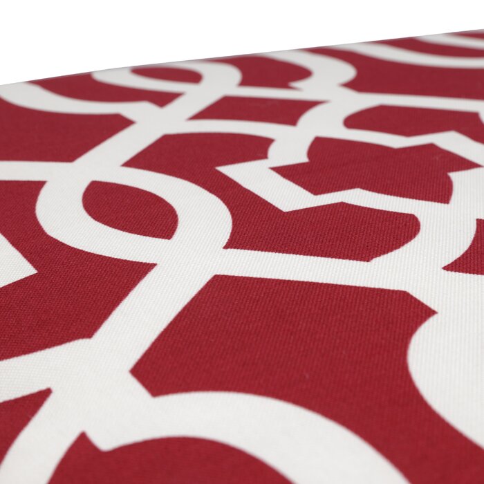Abdulazis Red Outdoor Chair Pad (Set of 2)