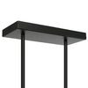 Black Abernathy 8 - Light Kitchen Island Linear Pendant