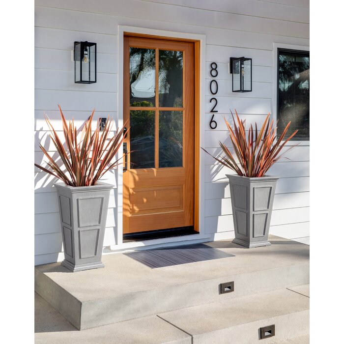 abram self watering planter Abram Self-Watering Tall Planter Box (Set of 2)