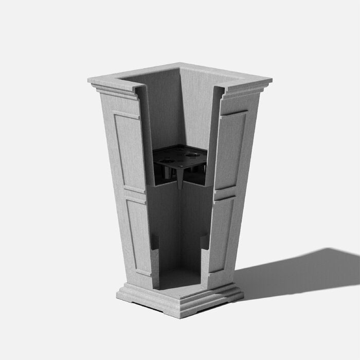 abram self watering planter Abram Self-Watering Tall Planter Box (Set of 2) – Salvage & Co Indy