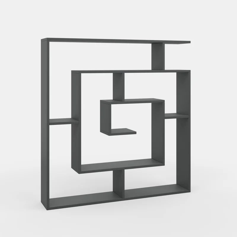 Anthracite Abston Geometric Bookcase