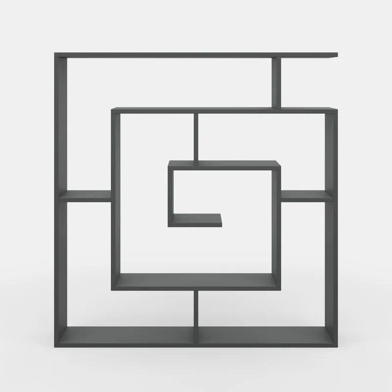 Anthracite Abston Geometric Bookcase