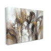 Abstract Cascading Shapes Modern Brown White Black Framed