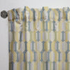 Abstract Retro Geometrical Design II - Mid-Century Velvet Curtain - Room Darkening - 1 Panel