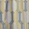 Abstract Retro Geometrical Design II - Mid-Century Velvet Curtain - Room Darkening - 1 Panel