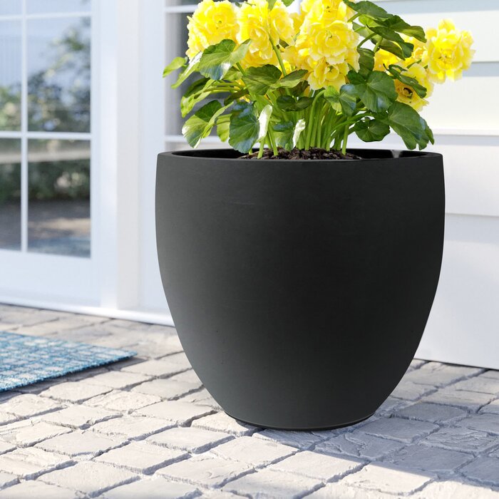 Black Acushnet Pot Planter