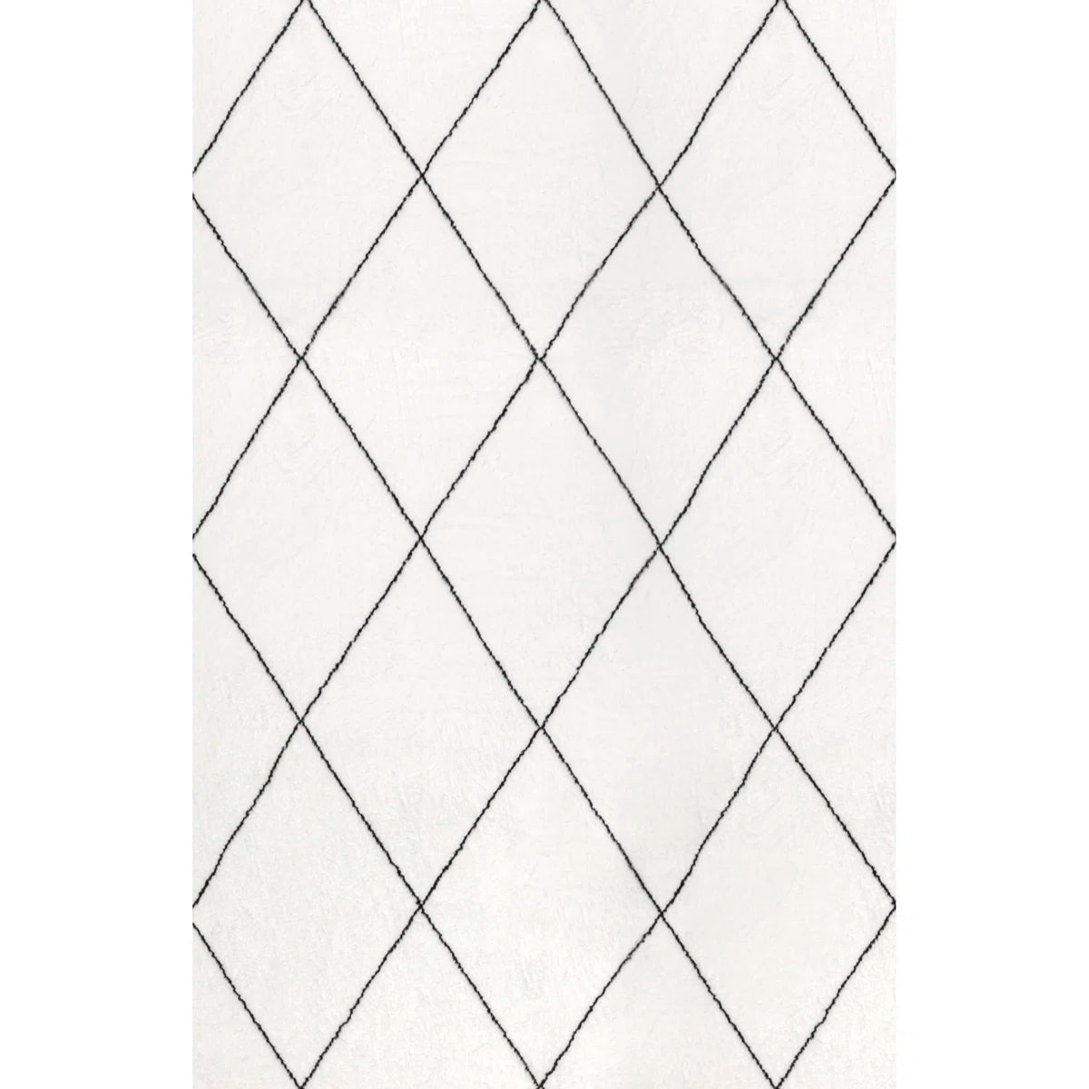 6' x 9' Addy Trellis Shag Ivory Area Rug SHOWROOM ITEM