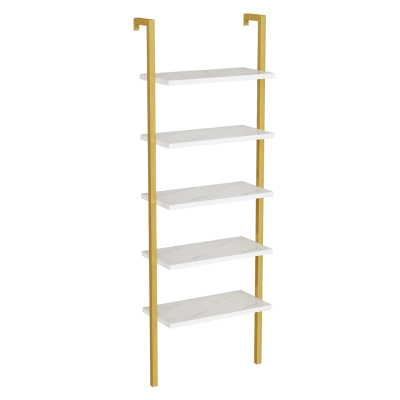 White Adelea Ladder Bookcase