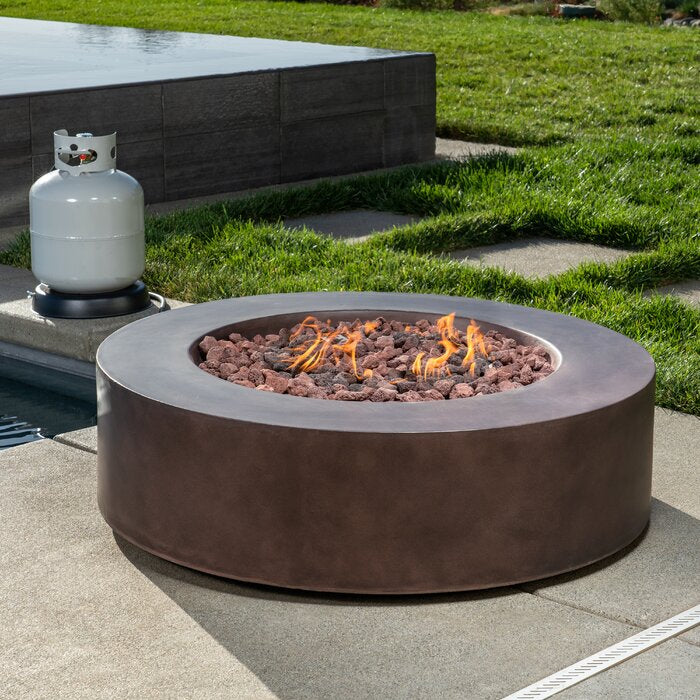 Aeiden Concrete Propane Fire Pit Table