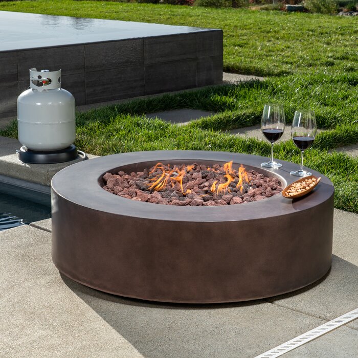 Aeiden Concrete Propane Fire Pit Table